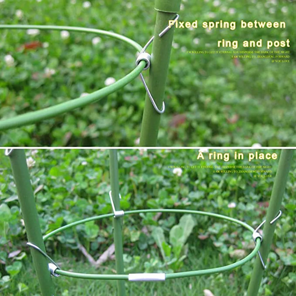 

Plant Support Ring Adjustable Plant Trellises Garden Basket Plant Fixed Climbing HELP PLANT GROWTH EASY TO INSTALL REUSABLE