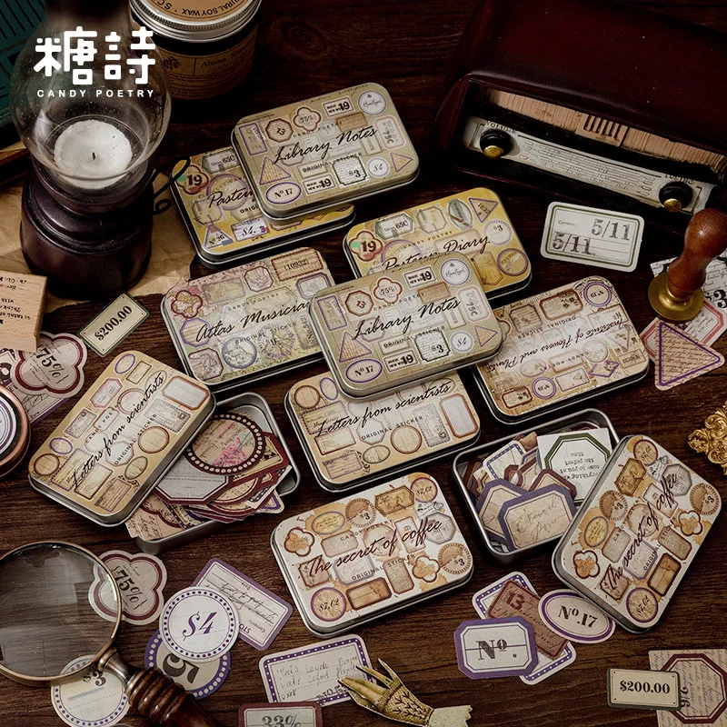 40 шт. винтажные наклейки с номерами для дневника|Наклейки| |