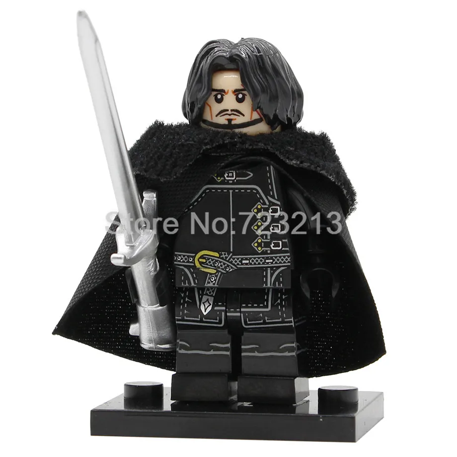 Jon Snow Новая игра престолов Сезон 8 фигурка Джон Сноу беньен Старк белый ходунки Wights Джор мормонт самвелл Тарли строительные блоки игрушки - Цвет: Jon Snow