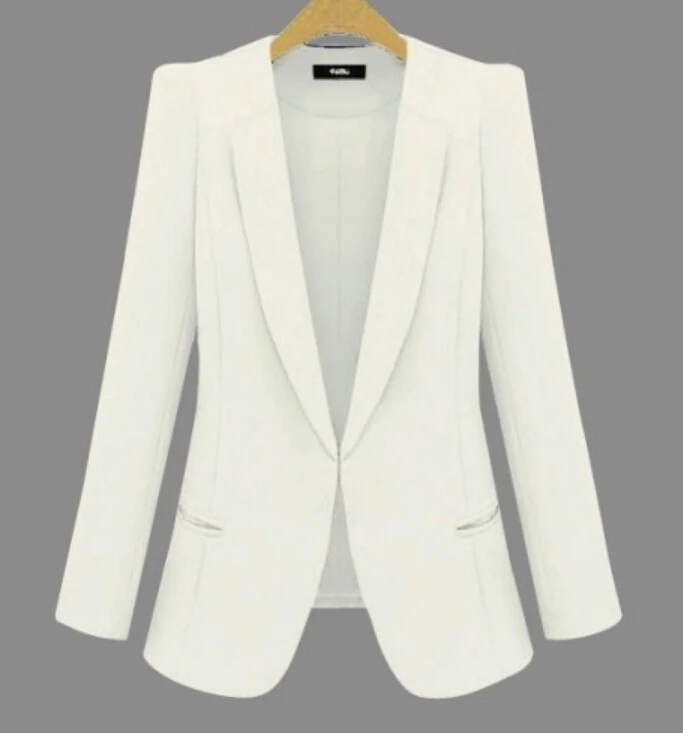 

2021 New Plus Size Women's Business Suits Spring Autumn All-match women Blazers Jackets Short Slim long-sleeve Blazer Women Suit