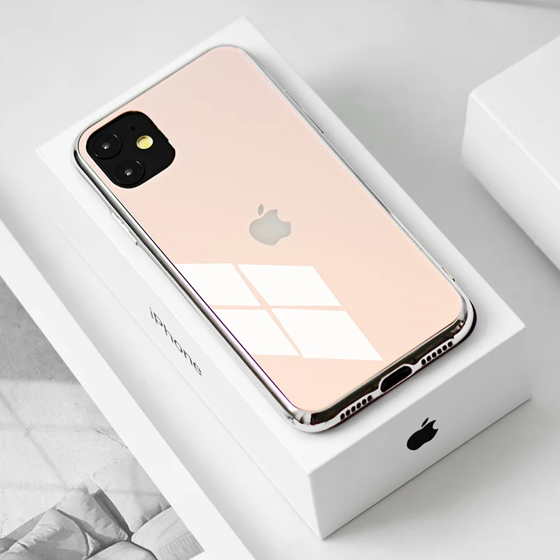 Роскошный чехол для телефона из закаленного стекла для iPhone 11 Pro Max X XR XS 7 6s 8 Plus 8plus 7plus черный золотой красный белый чехол - Цвет: A
