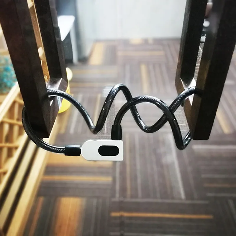 Замок дверной умный БЕСКЛЮЧЕВОЙ из нержавеющей стали с USB зарядкой и защитой от