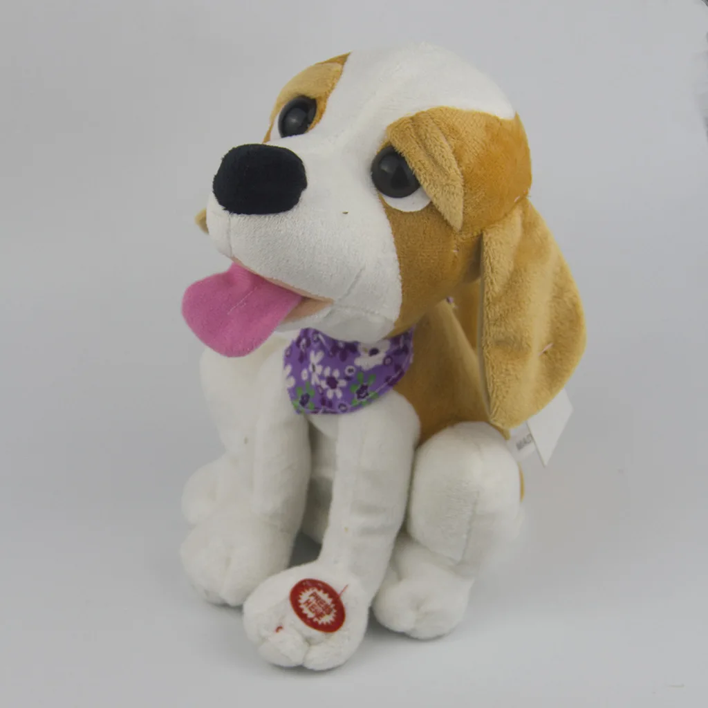 Электрические плюшевые игрушки креативная кукла собака лабрадор забавные