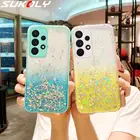 Блестящий прозрачный силиконовый чехол со звездами для Samsung A52 A72 A32 A12 A21S A51 A71 A50 A70 S21 S20 FE S21, ультрамягкий чехол