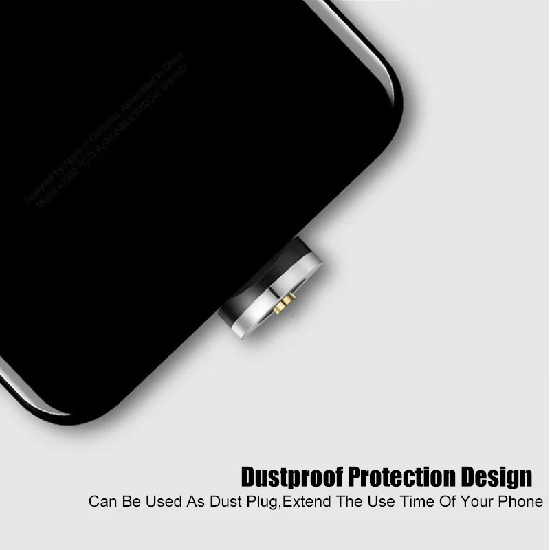 2.4A Магнитный usb кабель Micro USB Type C для быстрой зарядки магнит зарядное устройство