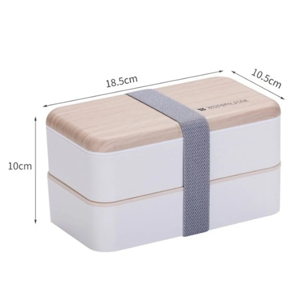 Ins двойной отдельный Ланч бокс портативный подходит для нагревания в