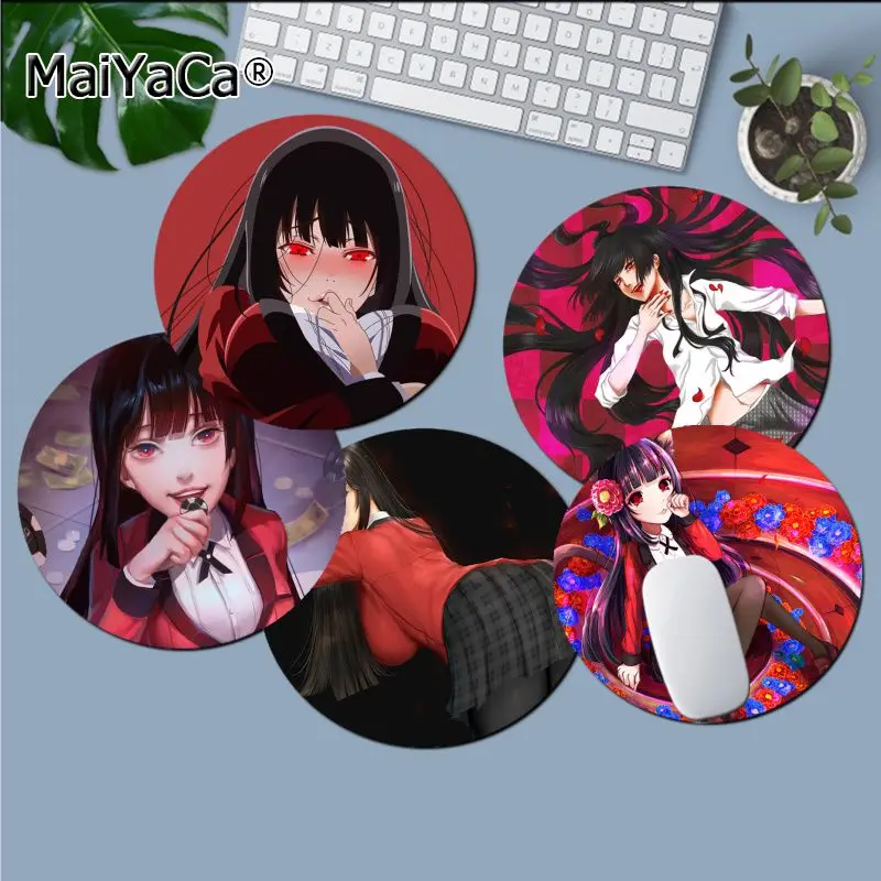 

Maiyaca аниме Kakegurui Yumeko Jabami круглый Настольный коврик для мыши игровой коврик для мыши Коврик для ПК ноутбук
