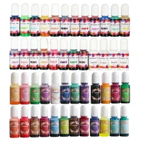 24 bottles high concentrated alcohol based inks epoxy resin pigment 24 translucent crystals liquid resin pigment kit
