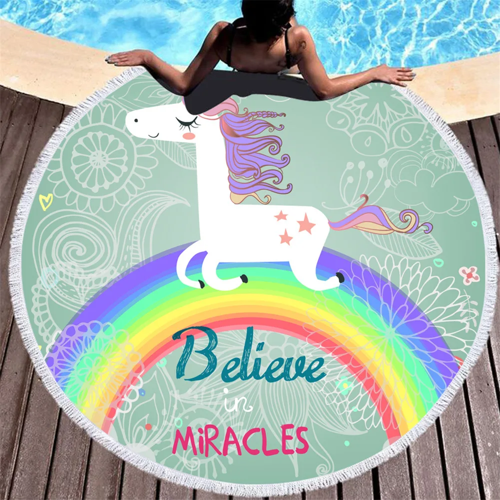 Пляжное полотенце с цифровым принтом летнее для взрослых и детей коврик йоги