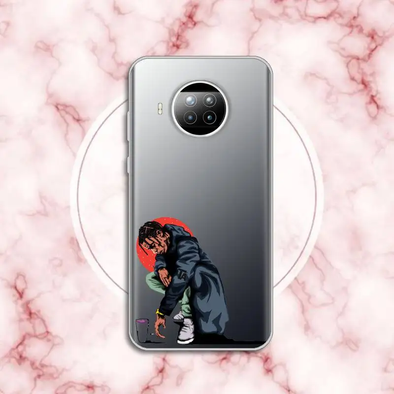 

Jackboys Travis Scott fashion design pattern luxury protective Phone Case Transparent for Xiaomi Redmi note 10 t 8 9 pro lite 11