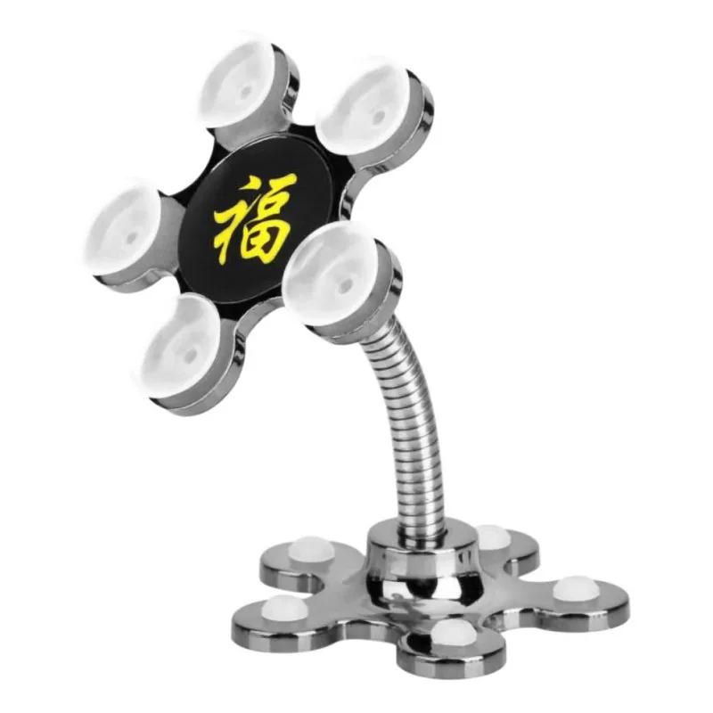 Автомобильный держатель на присоске для телефона вращение 360 присосок подставка