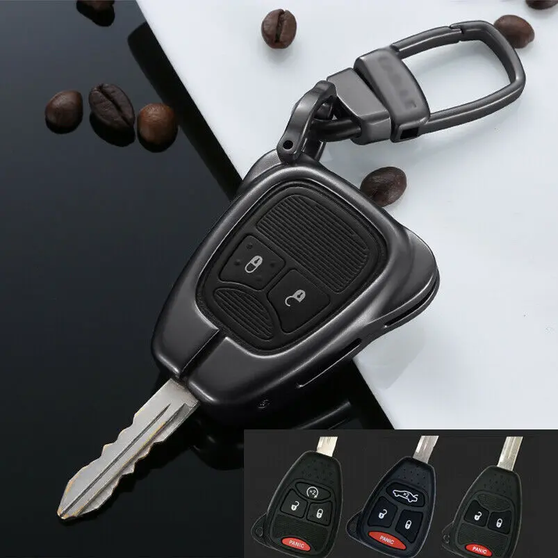 

Чехол для автомобильного ключа из алюминиевого сплава для Jeep Chrysler Dodge