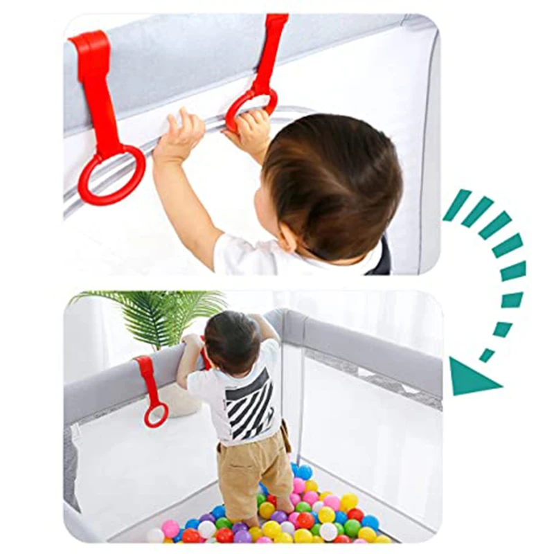 

Baby Bed Hook Crib Auxiliary Standing Ring Balance Training 4 Colors Hook Game Bed Pull Ring Baby Toys Universal New