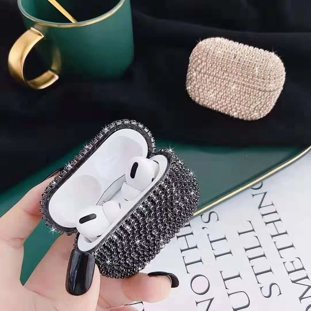 

Case For Airpods pro Diamond Cases For Apple AirPods Pro 2 1 Case Wireless Earphone Cover Accessories Luxury Bling Rhinestone