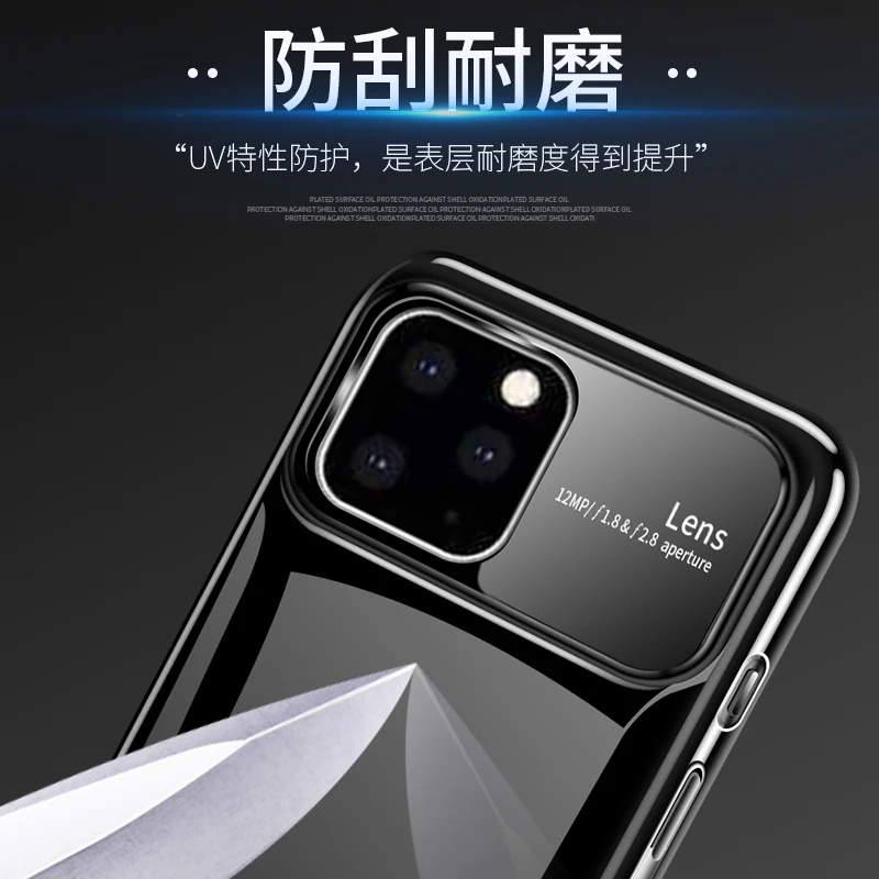 Задняя крышка из закаленного стекла для iPhone 11 Роскошный Матовый Жесткий защитный