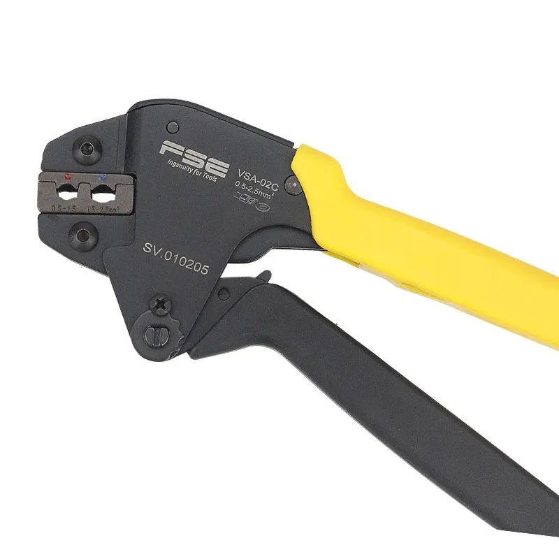 Цветные обжимные плоскогубцы VSC-02C неизолированные клеммы и наконечники ручной