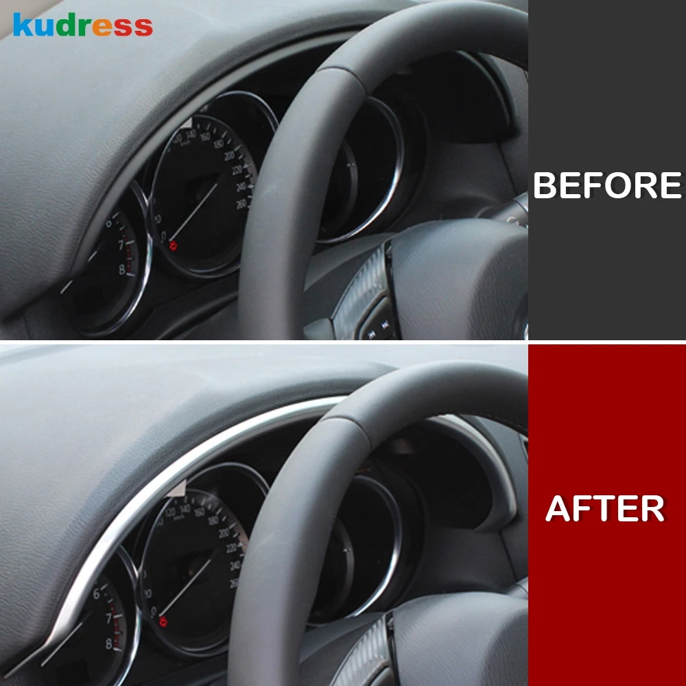 Для Mazda CX5 CX-5 2012 2013 ABS Матовый Интерьер автомобиля передний центр управления приборной панели полоса крышка отделка Аксессуары