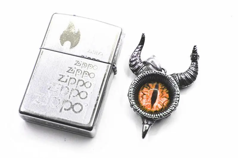 Винтажный свитер Lucifer Demon Eye индивидуальный кулон ожерелье модный в стиле хип-хоп