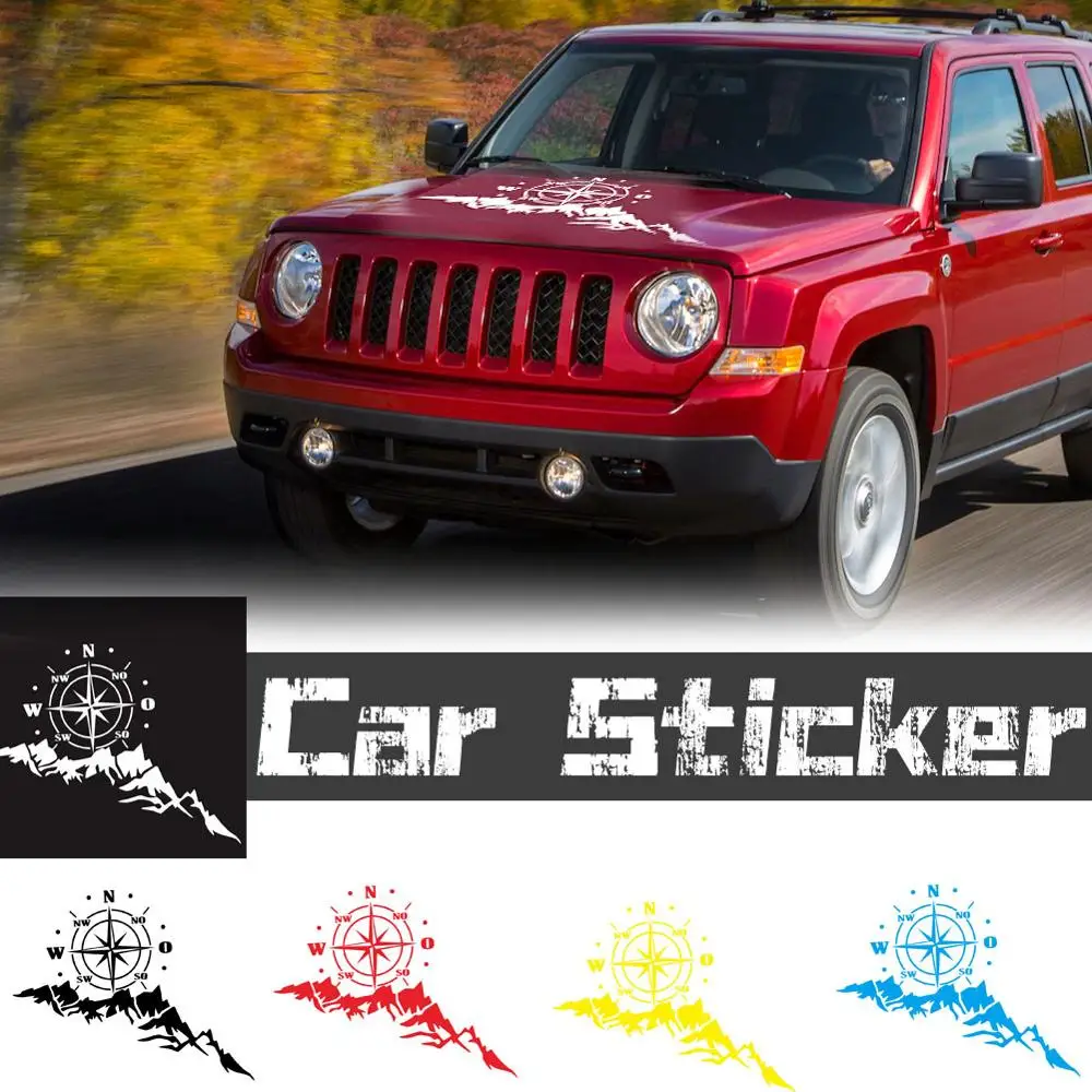 Car Sticker Reflective Mountain Tree Vehicle Decal Off-road Caravan Styling Decoration Accessories | Автомобили и мотоциклы
