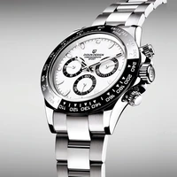 didun new watches men luxury brand chronograph men ceramic face sports watches waterproof full steel quartz men watch waterproof