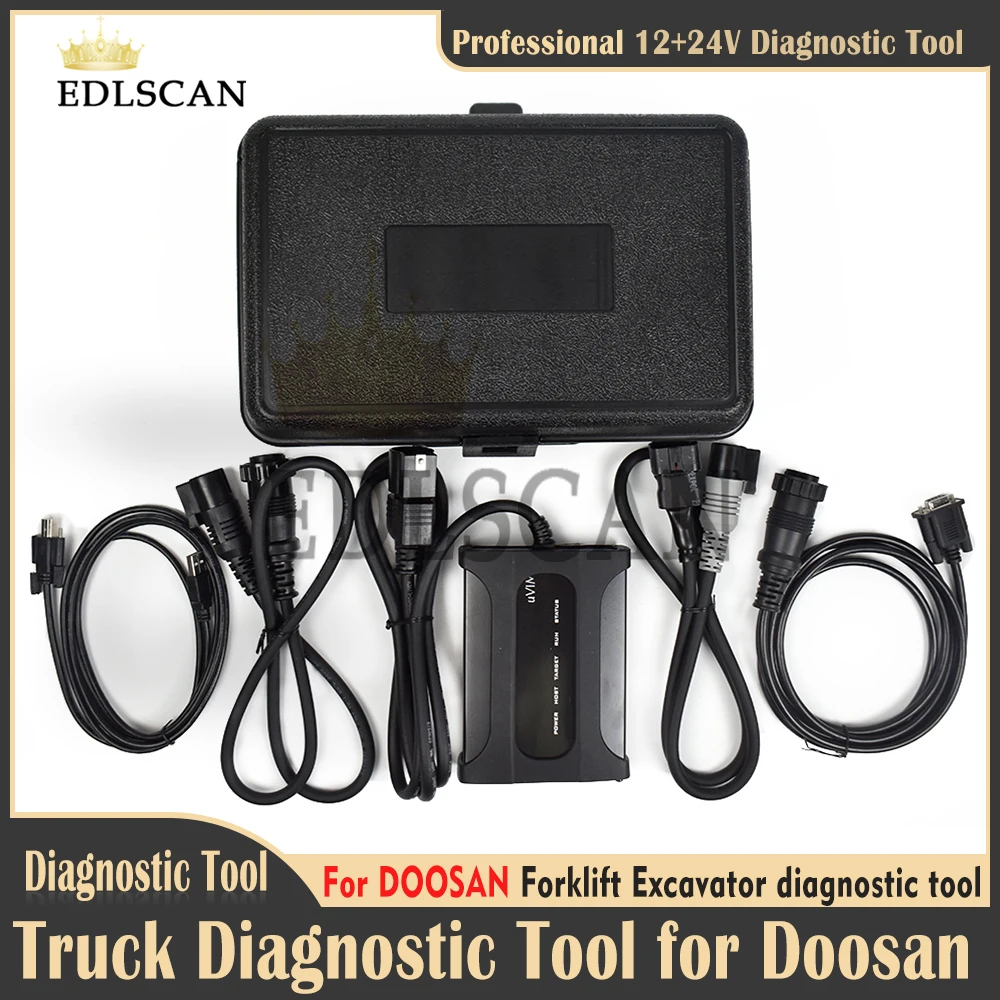 

Diagnostic tool for Doosan Diagnostic Scanner kit Heavy Duty uvim Communication Interface Forklift Excavator Loader Diagnosis