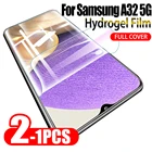 1-2 шт для A32 5G стекло для Samsung a32 5g гидрогель пленка среднего класса против царапин гидрогель защитный чехол для samsung a52 a42 a02 a02s a12