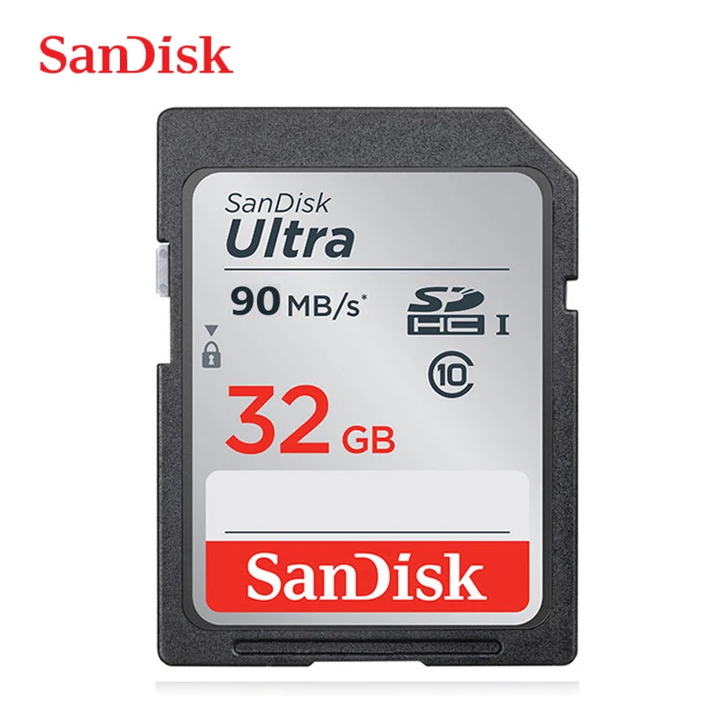 Двойной Флеш накопитель SanDisk Ultra оригинальную карту SD карты 32 Гб SDHC 64 128 ГБ SDXC Class10