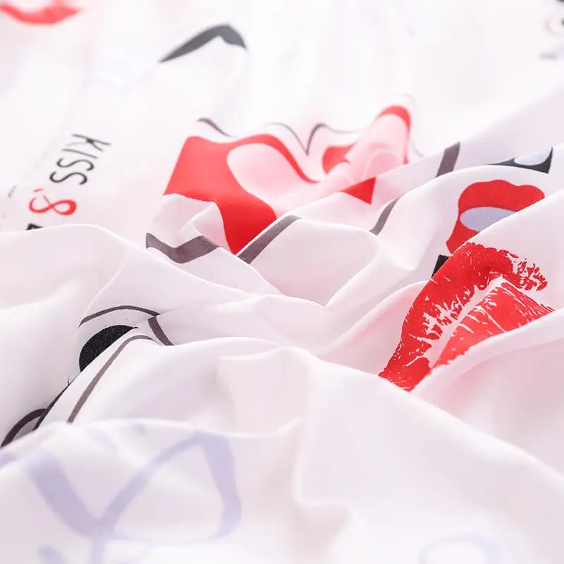 50 Классических красных рождественских снежинок Комплект постельного белья