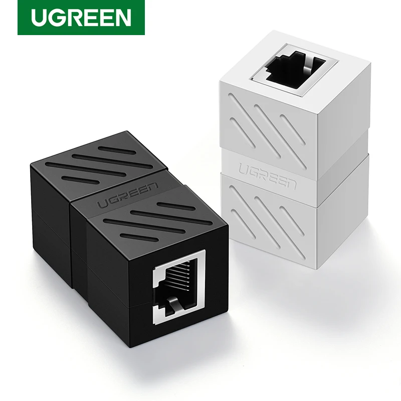 Коннектор Ugreen RJ45 Cat7/6/5e Ethernet адаптер 8P8C освещение сети для кабеля разъем Мама - Фото №1