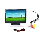 5-дюймовый автомобильный монитор заднего видаNTSC, ЖК-дисплей заднего вида, TFT-дисплей с ночным видением, резервная камера заднего вида для транспортного средства