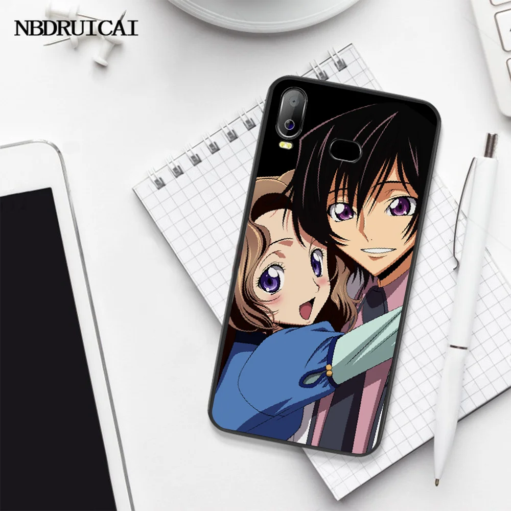 NBDRUICAI аниме код Geass Lelouch мягкий черный чехол для телефона Samsung A10 A20 A30 A40 A50 A70 A7 A9 A6 A8