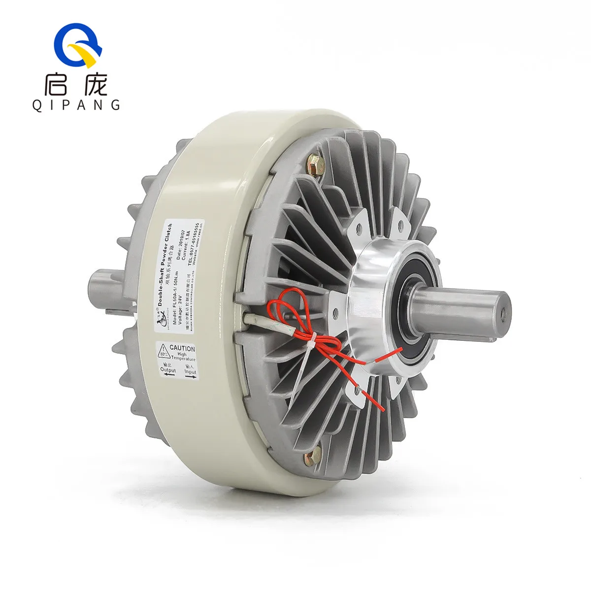 

Magnetic powder clutch and full automatic tension controller magnetic particle clutch adopted in double-shaft feeding system