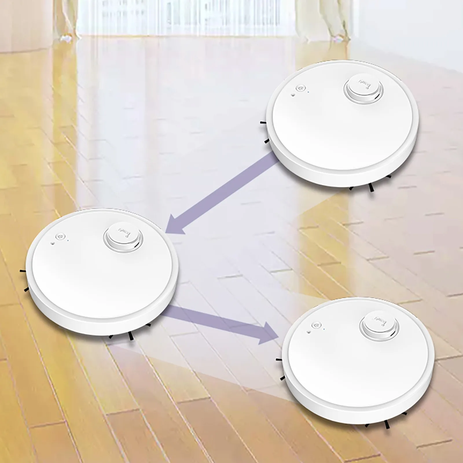 Умный робот-пылесос с USB-зарядкой беспроводной для уборки волос | Дом и сад
