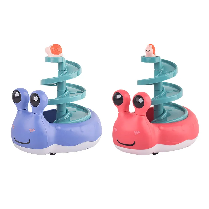 

Interesting snail slide track rotary inertial car baby educational slide slide boys and girls toys