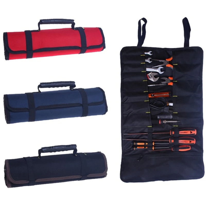 

Многофункциональные сумки для переноски инструментов, практичные ручки из ткани Оксфорд, рулонные сумки для инструмента с долотом, 3 цвета, ...