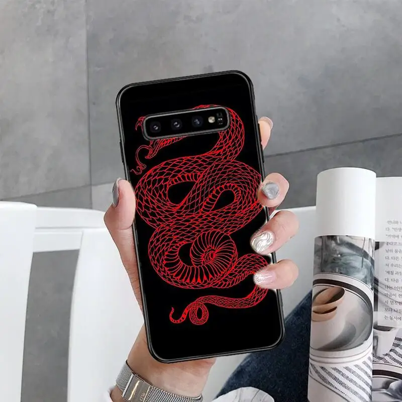 

Snake Hand animal Flower Pattern Phone Case For Samsung Galaxy S5 S6 S7 S8 S9 S10 S10e S20 edge plus lite