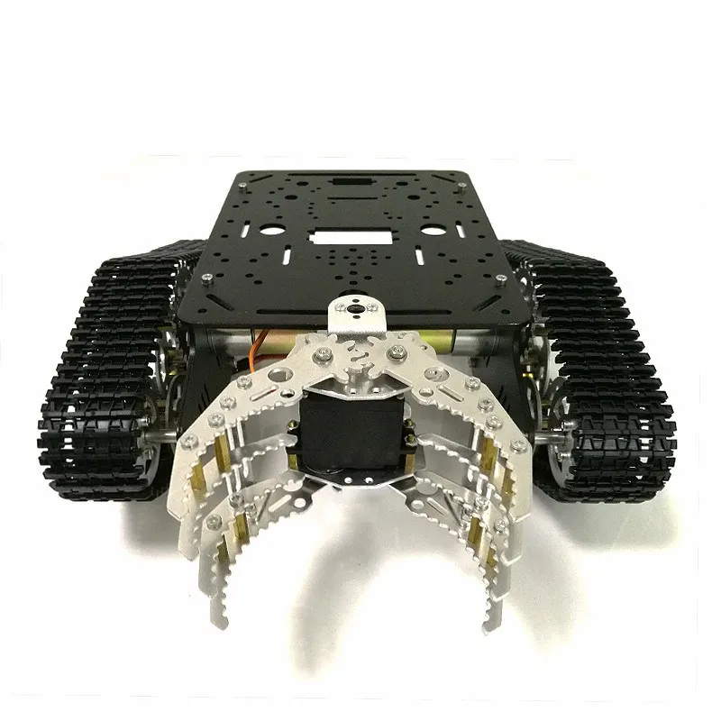 Металлический бак шасси с механическими кнопками коготь RC гусеничные