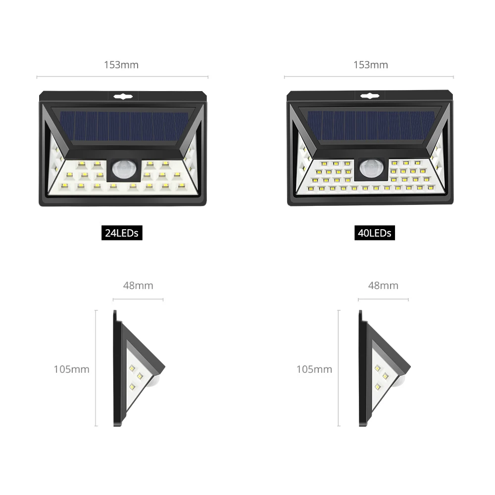 

100 LEDs Solar Led Light Outdoor Rechargeable Power Waterproof PIR Motion Sensor Home Garden Wall Panel Bulb lighting Night Lamp