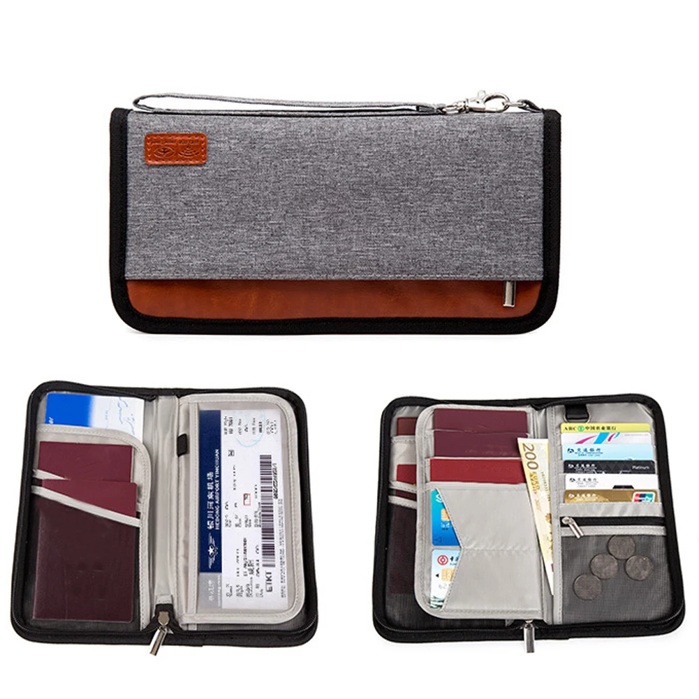 Держатель для документов на молнии аксессуары кошелек путешествий улицы