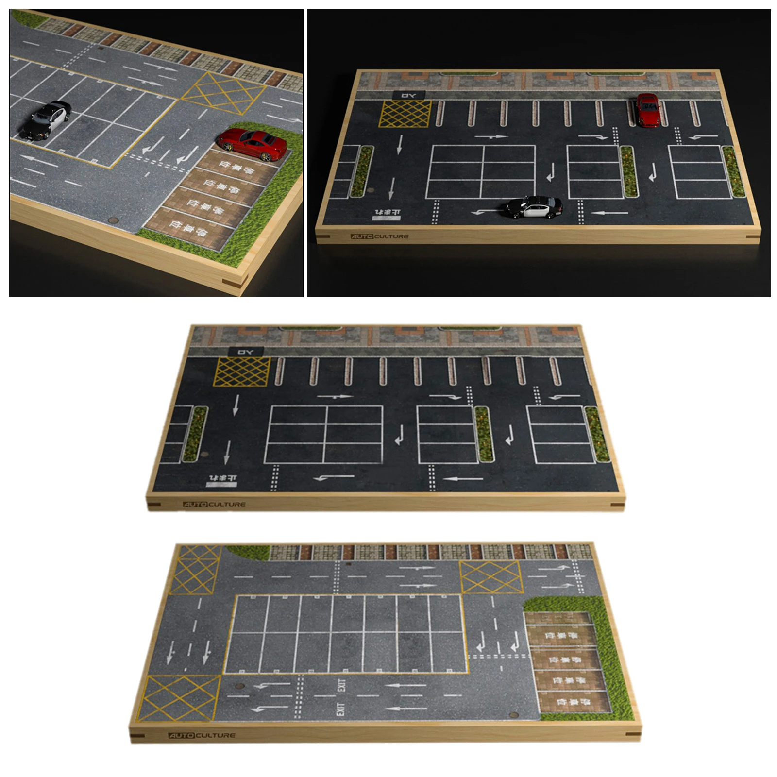 

1:64 Ground Parking Diacast Toy Display for Collection Diecast Scene B
