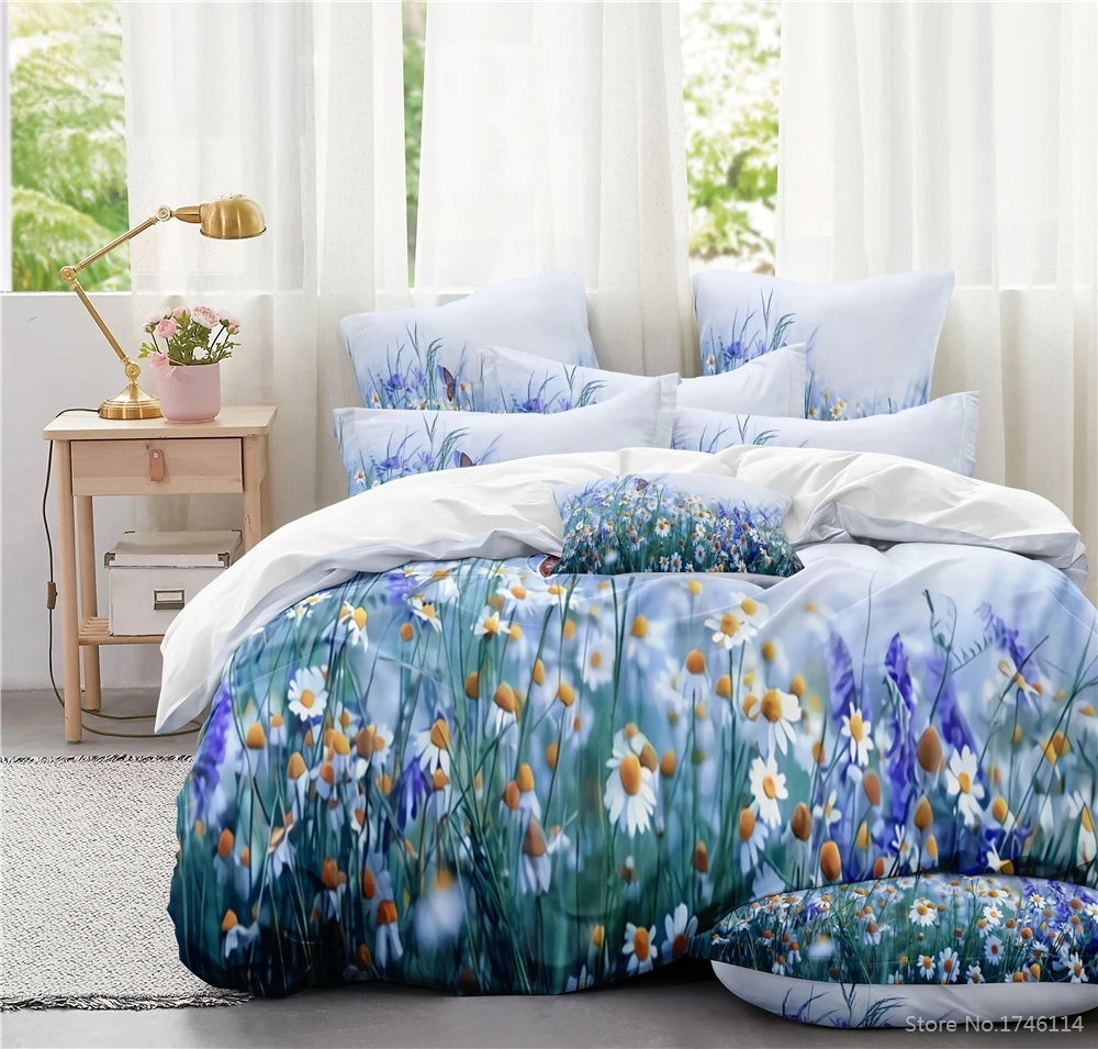 

Beautiful Colorful Butterfly Animal 3D Bedding Set Twin Full Queen King Soft Comforter Cover / Duvet Cover Set for Home Bedroom