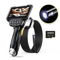portable single dual lens handheld endoscope 4 3 lcd inspection camera 8mm industrial digital endoscopy with 32gb tf card