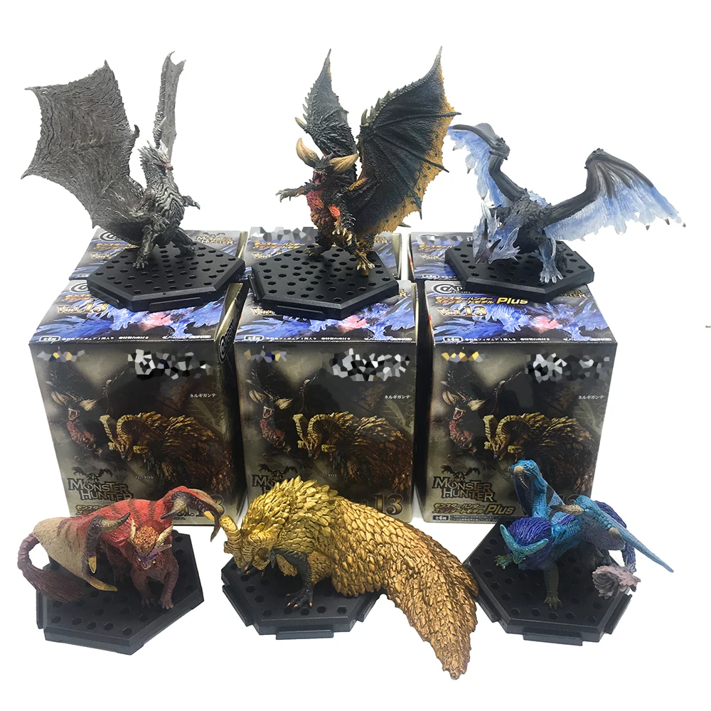 Monster Hunter World ICEBORNE DLC Plus Vol13 ПВХ фигурка дракона украшение игрушки Teostra Модель Коллекция Рождественские подарки