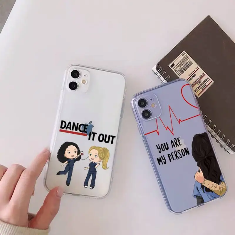

Greys Anatomy You're My Person Phone Case For iphone 13 12 11 mini x xs xr pro max 8 7 6s 6 plus Transparent soft