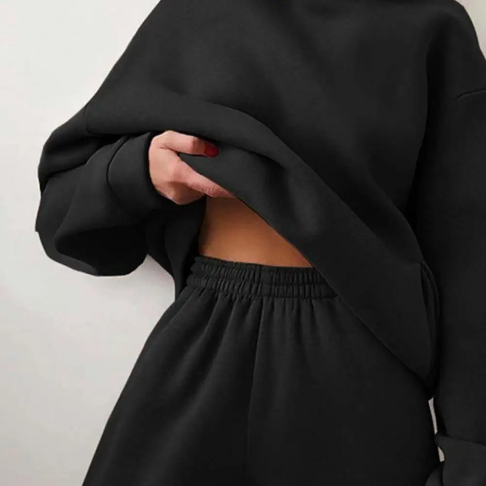 Женский спортивный костюм толстовка с длинным рукавом теплый однотонный