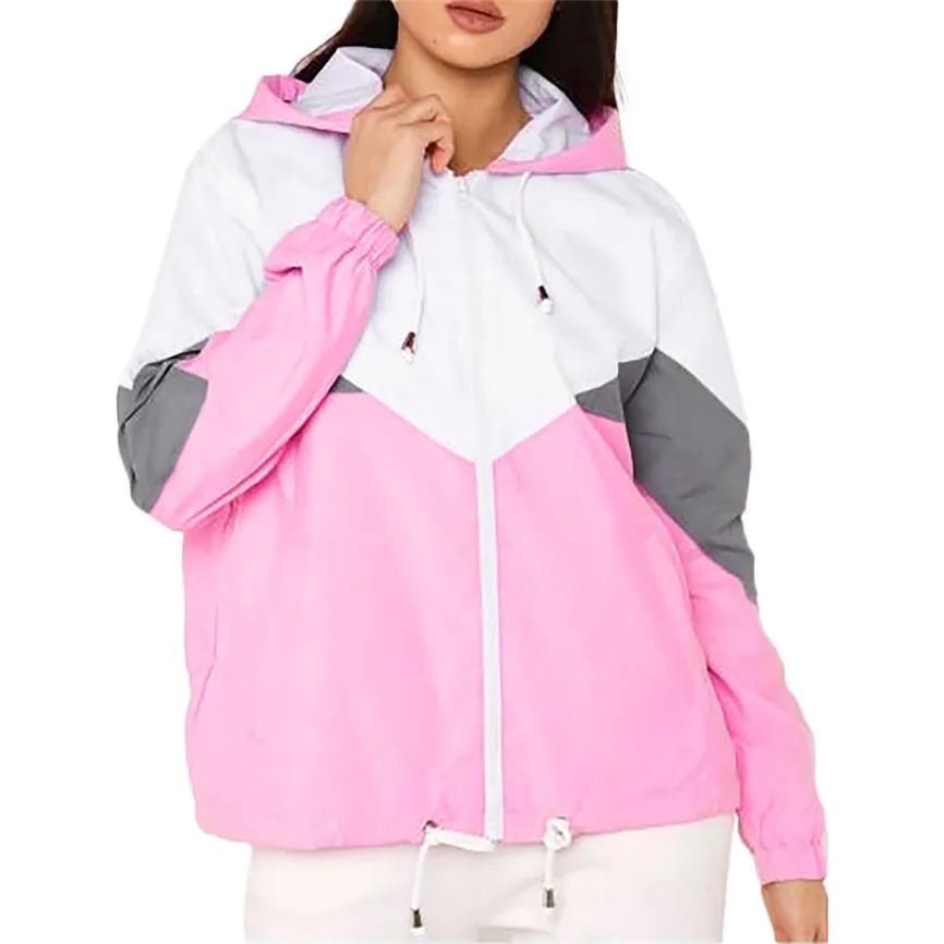 Женские куртки весна осень 2019 женские модные тонкие гидрокостюмы с длинными