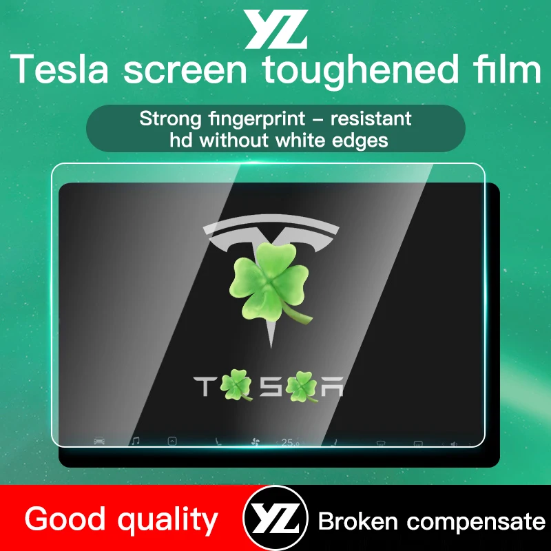 Закаленное стекло YZ 9H для Tesla Model 3 центральный экран модели Y Защитная пленка