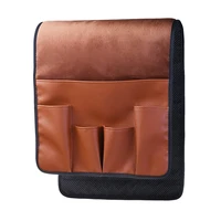 5 pockets chair space saving storage bag couch non slip organizer sofa side home arm rest hanging remote control pu leather