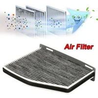 1pc activated carbon cabin ac air filter for passat golf beetle a3 q3 1k0819644 car accessories carbon car filter gray