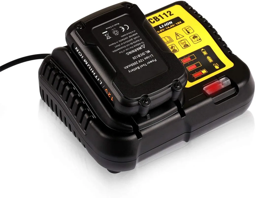 

DCB112 Li-Ion Battery Charger For Dewalt 10.8V 12V 14.4V 18V 20V Dcb101 Dcb200 Dcb140 Dcb105 Dcb200